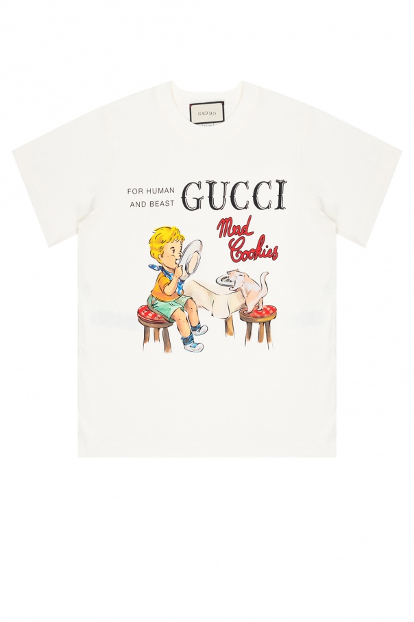 Women's Clothing - IetpShops - Gucci Printed T | shirt | Gucci Web